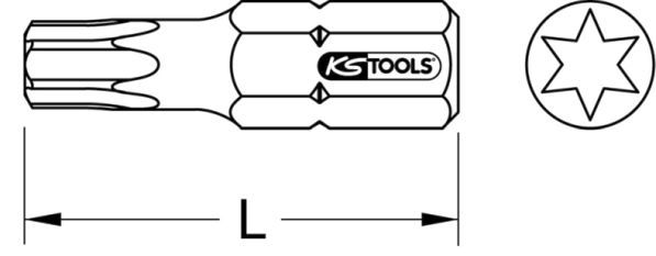 KS TOOLS Kärki, ruuvimeisseli 918.3059